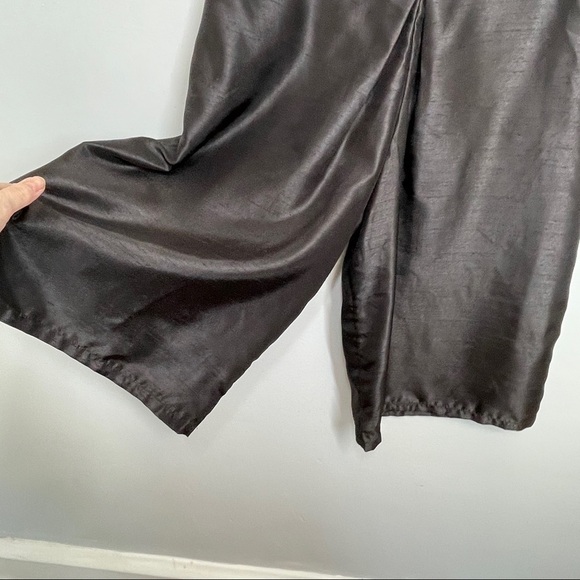 Keepsake the Label Black Wide Leg Cropped Palazzo Pants Back Zip Lined Size S - Picture 9 of 16